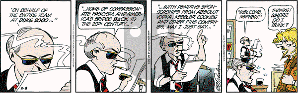 Doonesbury on Monday May 8, 2000 Comic Strip
