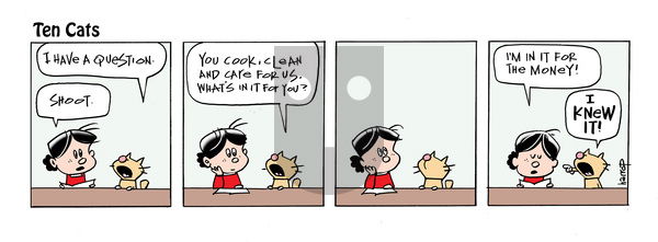 Ten Cats - Monday August 8, 2022 Comic Strip