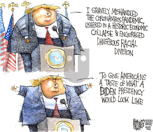Matt Davies on Sunday August 30, 2020 Comic Strip