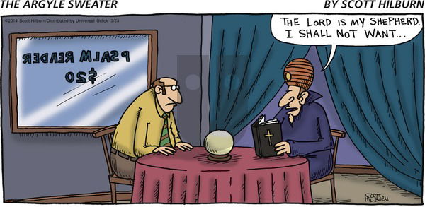 The Argyle Sweater on Sunday March 23, 2014 Comic Strip