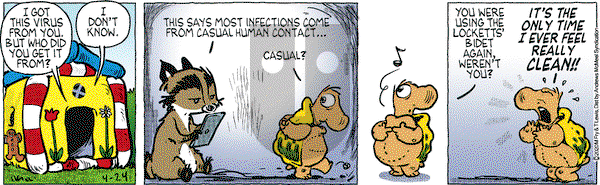 Over the Hedge on Friday April 24, 2020 Comic Strip