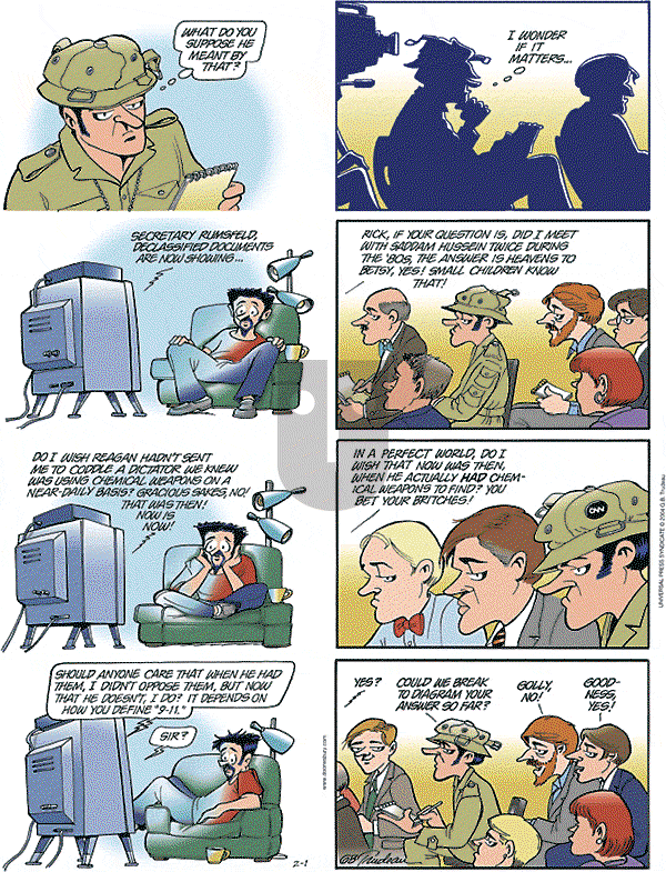 Doonesbury - Sunday February 1, 2004 Comic Strip