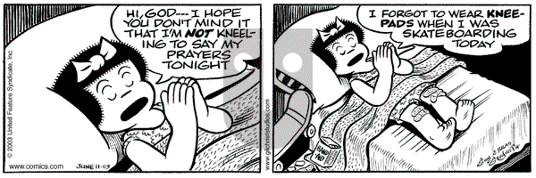 Nancy on Wednesday June 11, 2003 Comic Strip