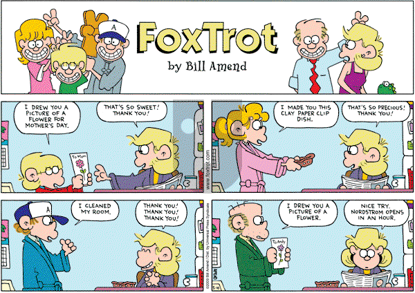 FoxTrot on Sunday May 10, 2009 Comic Strip