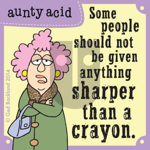 Aunty Acid on Saturday April 12, 2014 Comic Strip