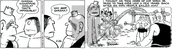 Alley Oop on Tuesday February 26, 2002 Comic Strip