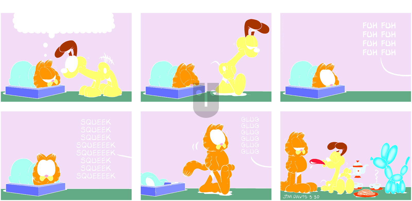 Garfield on Sunday March 30, 2014 Comic Strip