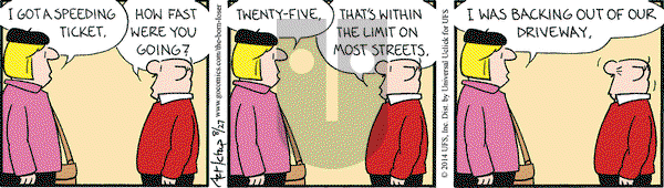 The Born Loser on Wednesday August 27, 2014 Comic Strip