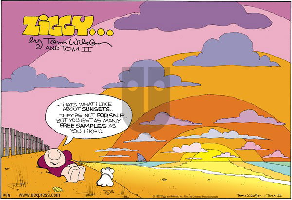 Ziggy on Sunday October 5, 1997 Comic Strip
