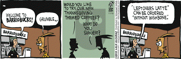 La Cucaracha on Friday November 19, 2010 Comic Strip