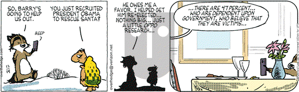 Over the Hedge on Friday December 14, 2012 Comic Strip