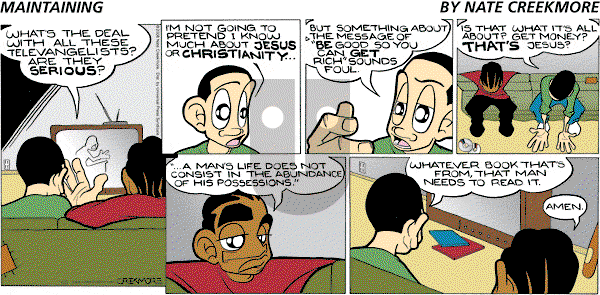 Maintaining on Sunday January 20, 2008 Comic Strip