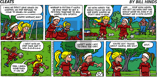 Cleats - Sunday June 2, 2002 Comic Strip