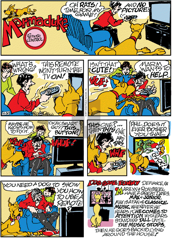 Marmaduke on Sunday October 30, 2011 Comic Strip