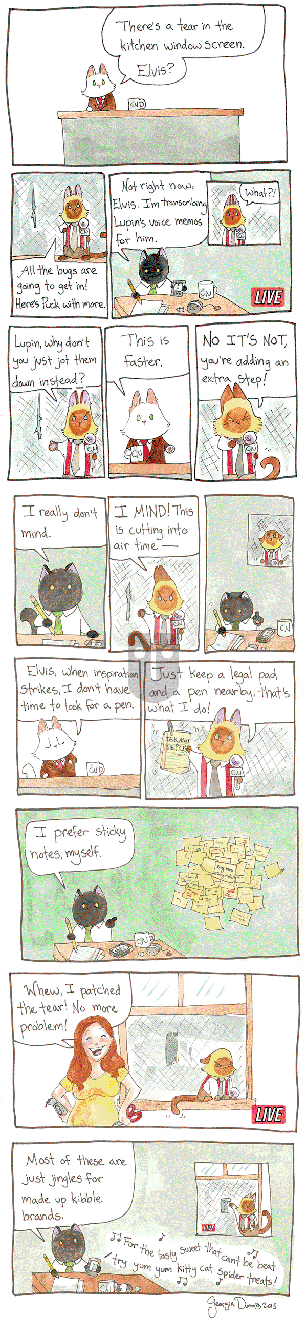 Breaking Cat News on Thursday January 5, 2017 Comic Strip