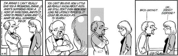Doonesbury on Saturday April 15, 1989 Comic Strip