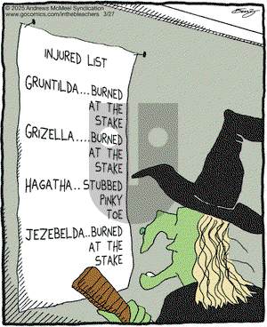 In the Bleachers on Thursday March 27, 2025 Comic Strip