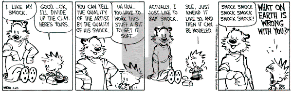 Calvin and Hobbes on Tuesday June 23, 1992 Comic Strip