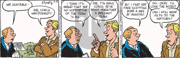 Cleats - Thursday March 15, 2007 Comic Strip