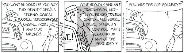 The Born Loser on Sunday August 13, 2000 Comic Strip