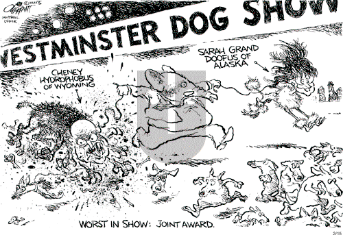 Pat Oliphant on Monday February 15, 2010 Comic Strip