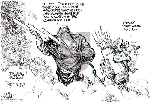 Pat Oliphant on Monday March 21, 2005 Comic Strip