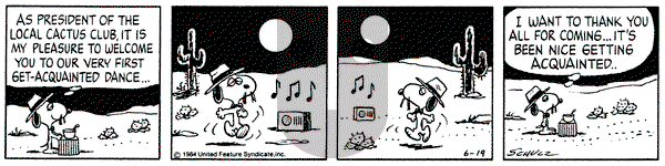 Peanuts on Tuesday June 19, 1984 Comic Strip
