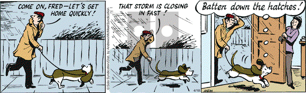 Fred Basset on Wednesday April 18, 2018 Comic Strip