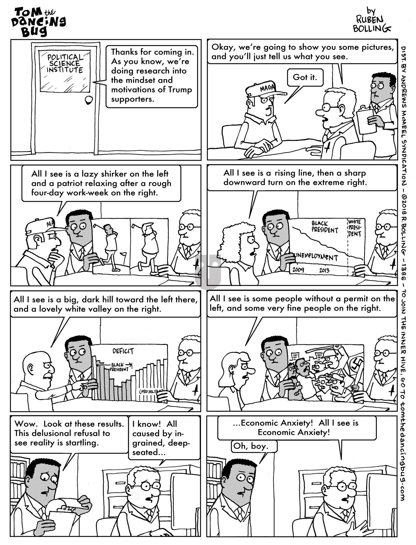 Tom the Dancing Bug - Monday April 30, 2018 Comic Strip