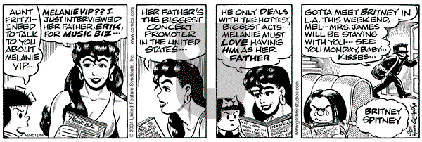 Nancy on Friday March 12, 2004 Comic Strip