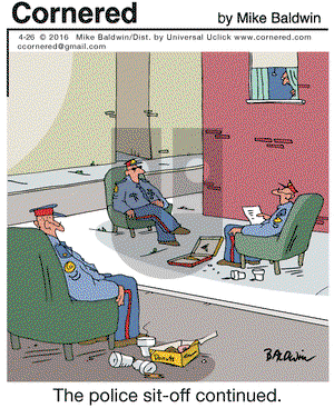 Cornered on Tuesday April 26, 2016 Comic Strip