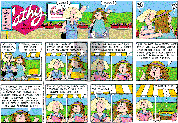 Cathy Classics - Sunday August 8, 1999 Comic Strip