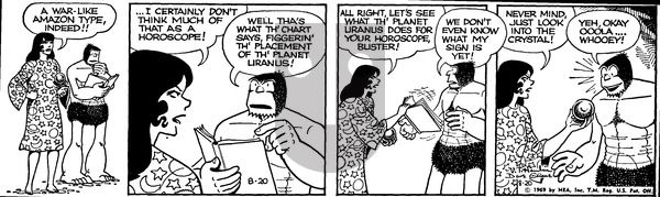 Alley Oop on Wednesday August 20, 1969 Comic Strip