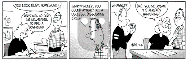 Luann on Saturday April 6, 1996 Comic Strip