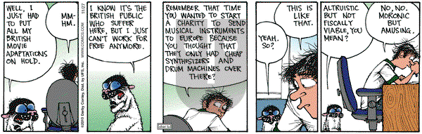 Get Fuzzy on Saturday November 27, 2010 Comic Strip