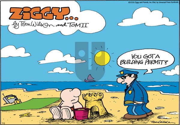 Ziggy on Sunday July 5, 2009 Comic Strip