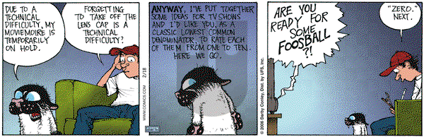 Get Fuzzy on Saturday February 18, 2006 Comic Strip