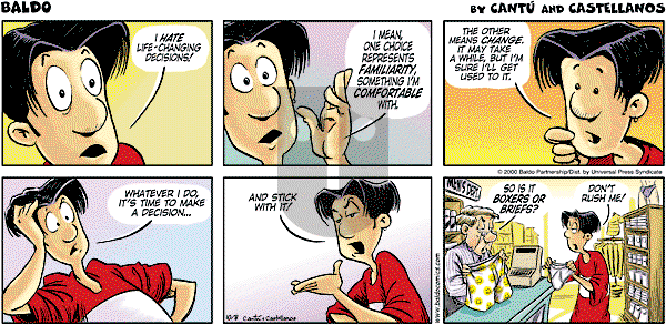 Baldo - Sunday October 8, 2000 Comic Strip