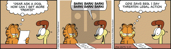 Garfield on Wednesday April 23, 2025 Comic Strip
