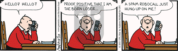 The Born Loser on Friday January 29, 2021 Comic Strip
