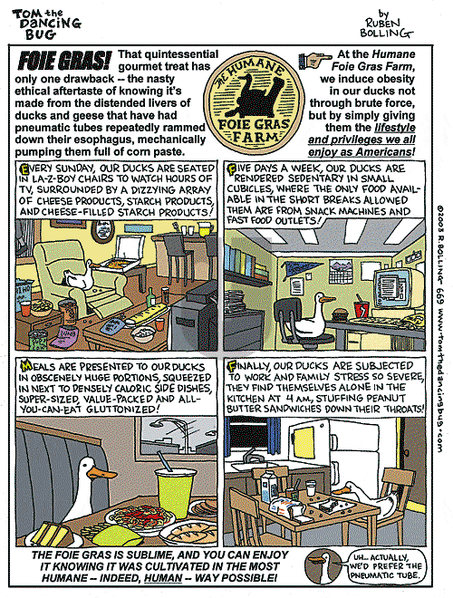 Tom the Dancing Bug on Saturday October 18, 2003 Comic Strip