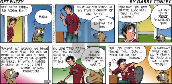 Get Fuzzy on Sunday March 17, 2013 Comic Strip