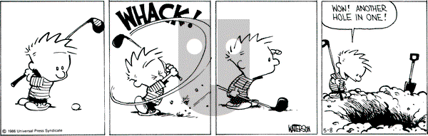 Calvin and Hobbes on Thursday May 8, 1986 Comic Strip