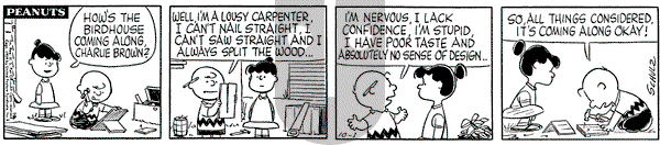 Peanuts on Monday June 9, 1975 Comic Strip