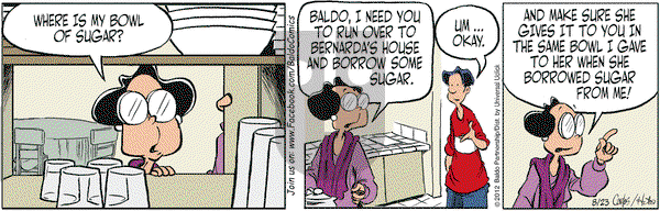 Baldo on Thursday August 23, 2012 Comic Strip