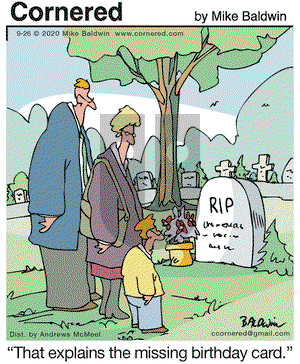 Cornered on Saturday September 26, 2020 Comic Strip