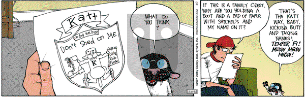 Get Fuzzy on Saturday April 7, 2007 Comic Strip