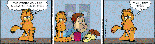 Garfield on Monday July 23, 2012 Comic Strip