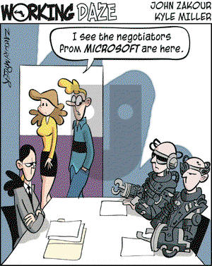 Working Daze on Thursday August 5, 2004 Comic Strip