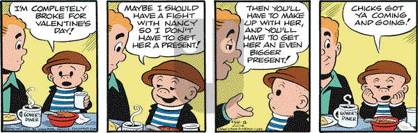 Nancy on Friday February 12, 2016 Comic Strip